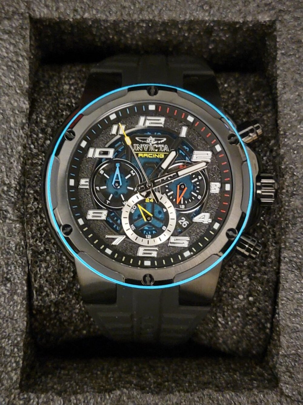 Invicta S1 Rally Stage Grid Men's Watch - 49mm, Black